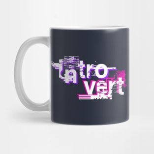 Introvert Text Only Letters in Colors Unique Design for Women and Men Mug